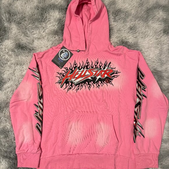 Hellstar Pink Brainwashed Without Brain Hoodie Men’s Size Large